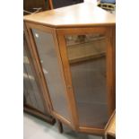 Mid century corner display cabinet. This lot is not available for in-house P&P