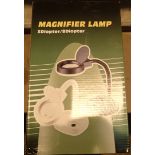 Magnifier lamp 3 diopter. This lot is not available for in-house P&P