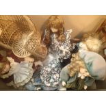 6 modern collectable dolls. This lot is not available for in-house P&P