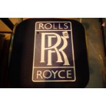 Cast iron Rolls Royce sign, L: 29 cm. P&P Group 2 (£18+VAT for the first lot and £3+VAT for