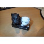 Cast iron scottie dogs moneybox. P&P Group 2 (£18+VAT for the first lot and £3+VAT for subsequent