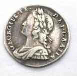 1739 Silver Maundy Twopence of King George II. P&P Group 1 (£14+VAT for the first lot and £1+VAT for