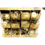 A large amount of jewellers' spare parts, broken jewellery, loose stones etc. P&P Group 2 (£18+VAT