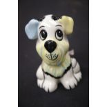 Lorna Bailey dog, Wuf Wuf, H: 13 cm. P&P Group 2 (£18+VAT for the first lot and £3+VAT for