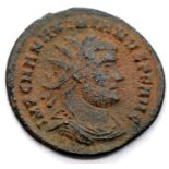 Roman Bronze AE3 - Maximinus with Concordia reverse. P&P Group 1 (£14+VAT for the first lot and £1+