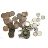 Box of mixed coins and collectables. P&P Group 2 (£18+VAT for the first lot and £3+VAT for