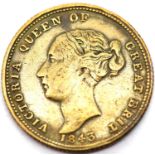 Bronze Gaming Token of Queen Victoria 1843. P&P Group 1 (£14+VAT for the first lot and £1+VAT for