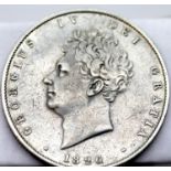 1826 - Silver Half Crown of King George IV in VF grade. P&P Group 1 (£14+VAT for the first lot