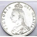 1887 - Silver Florin of Queen Victoria in solid EF grade. P&P Group 1 (£14+VAT for the first lot and