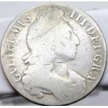 1696 Silver Crown of King William III. P&P Group 1 (£14+VAT for the first lot and £1+VAT for