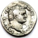 Roman Silver Denarius of Vespasian - Emperor who vanquished Jews and Celts. P&P Group 1 (£14+VAT for