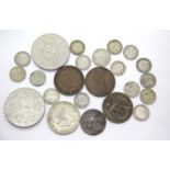 Selection of silver and other coins. P&P Group 1 (£14+VAT for the first lot and £1+VAT for