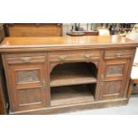 Edwardian mahogany sideboard. This lot is not available for in-house P&P.