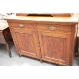 Antique mahogany sideboard. This lot is not available for in-house P&P.