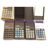 4X Sinclair Cambridge Calculators including 2x basic models, a memory model and a Scientific