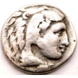 Greek Silver Drachm of Alexander the Great. P&P Group 1 (£14+VAT for the first lot and £1+VAT for