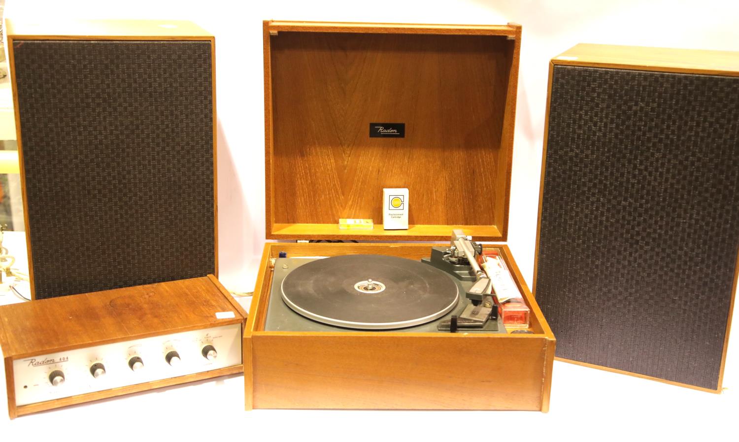 Radon stereo with Garrard deck, Radon 404 amp and speakers with a replacement stylus, cartridge etc.