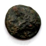 Greek AE4 Bronze coin - Rare reverse of Crab (Sicily). P&P Group 1 (£14+VAT for the first lot and £