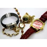 Joan Rivers Classic Collection boxed ladies pendant watch, two Joan Rivers wristwatches and an