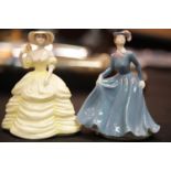 Two Coalport figurines Ann and Catriona. P&P group 2 (£18 for the first lot and £3 for subsequent