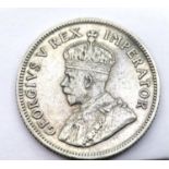 1927 - South Africa - Silver Shilling of King George V. P&P Group 1 (£14+VAT for the first lot