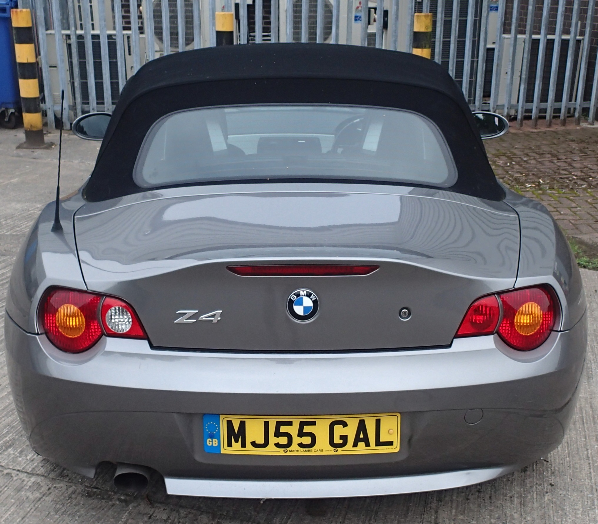 2005 BMW Z4 2.0 petrol convertible in grey, black leather interior. Registration MJ55 GAL. MOT until - Image 2 of 4