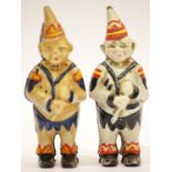 Two vintage cast iron clown money boxes, H: 13.5 cm, no visible makers marks. P&P Group 2 (£18+VAT