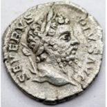 Roman Silver Denarius of Septimius Severus - Died in York 211AD. P&P Group 1 (£14+VAT for the