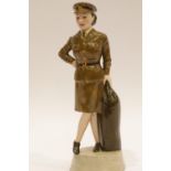 Manor WWII type prototype figurine, H: 18 cm. P&P Group 1 (£14+VAT for the first lot and £1+VAT