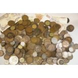Quantity of coins and notes. This lot is not available for in-house P&P.