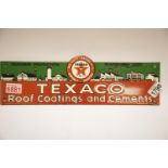 Texaco enamel sign, 14 x 13 cm approximately. P&P Group 2 (£18+VAT for the first lot and £3+VAT