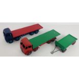 2x Dinky Toys 'Foden' Flatbed Trucks - 1x with Additional Trailer. P&P Group 1 (£14+VAT for the