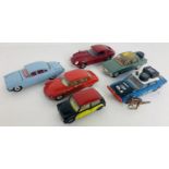 6x Corgi Toys Diecast Models - Including: Hillman Hunter (Including Kangaroo), Jaguar E Type etc -