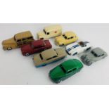 8x Dinky Toys Diecast Models - Including: Daimler Ambulance, Volvo 122S etc - See Picture - All