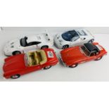 4x 1:18 Scale Diecast Model Cars - All Unboxed. P&P Group 2 (£18+VAT for the first lot and £3+VAT