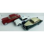 3x 1:18 Scale Diecast Model Cars - All Unboxed. P&P Group 2 (£18+VAT for the first lot and £3+VAT