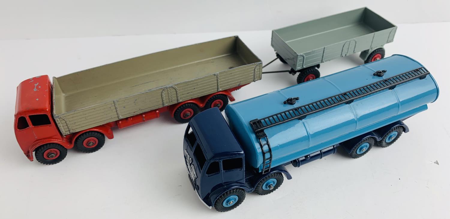2x Dinky Toys Foden - 1x Tanker, 1x Flatbed with Trailer - All Unboxed. P&P Group 1 (£14+VAT for the