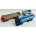 2x Dinky Toys Foden - 1x Tanker, 1x Flatbed with Trailer - All Unboxed. P&P Group 1 (£14+VAT for the