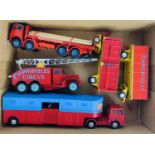 5x Corgi Toys 'Chipperfields Circus' Diecast Trucks & Trailers - All Unboxed. P&P Group 2 (£18+VAT
