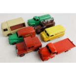 7x Dinky & Corgi Toys Diecast Vehicles - Including: Castrol Tanker, Shell Austin Van etc - All