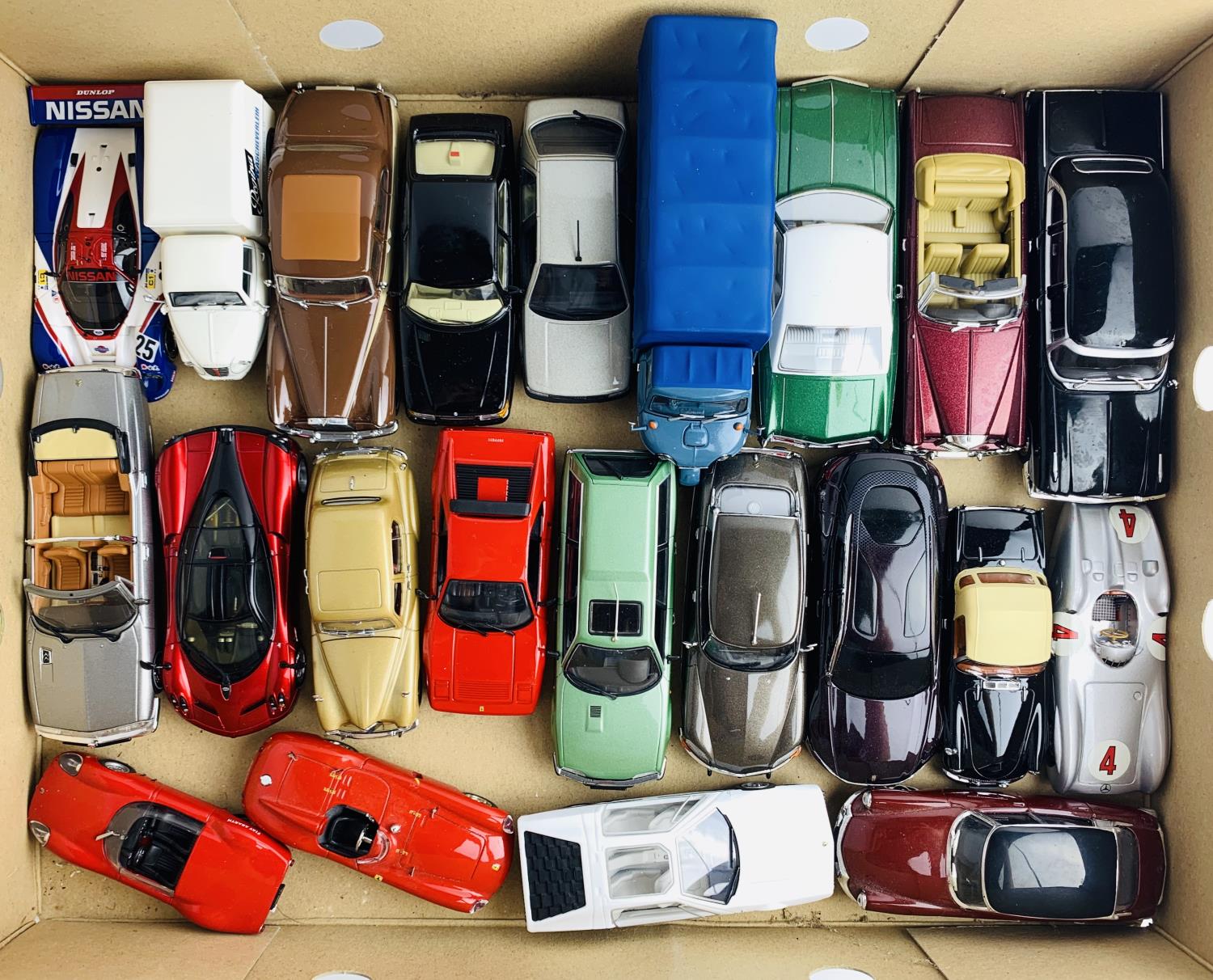 22x 1:43 Scale Model Cars - Including: Norev, Minichamps, BEST, Oxford Examples - All Unboxed. P&P