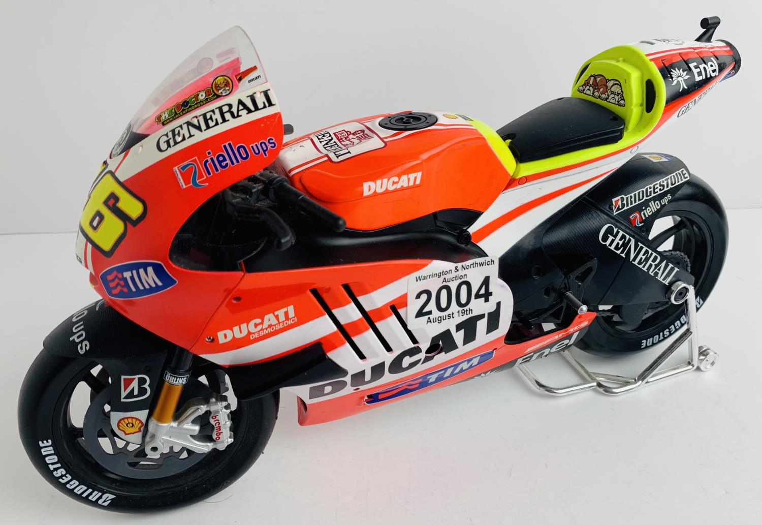 Maisto 1:6 Scale Ducati Motorcycle - Unboxed. P&P Group 2 (£18+VAT for the first lot and £3+VAT