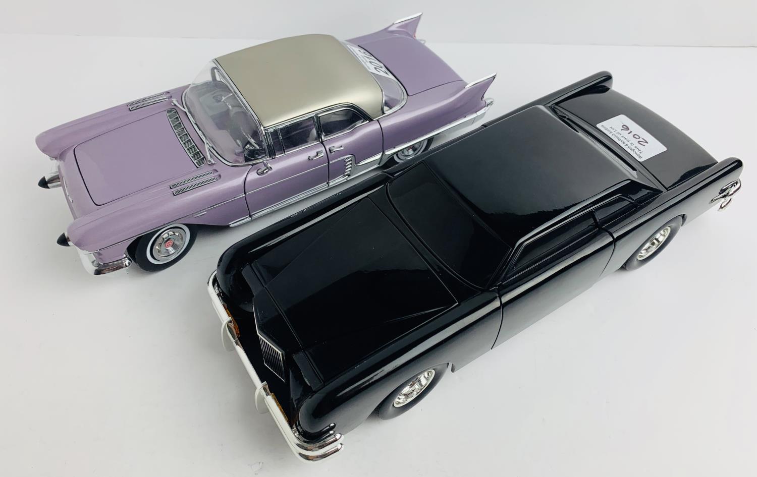 ERTL 1:18 Scale 'The Car Movie' Lincoln Continental, Sunstar 1957 Cadillac Brougham (Purple) -