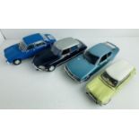 4x 1:18 Scale Diecast Model Cars - All Unboxed. P&P Group 2 (£18+VAT for the first lot and £3+VAT