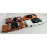 4x 1:18 Scale Diecast Model Cars - All Unboxed. P&P Group 2 (£18+VAT for the first lot and £3+VAT