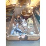 Box of assorted ceramics and collectables. This lot is not available for in-house P&P.