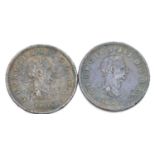 1806 - Period Half Penny of King George III - two sided heads used coins for deception. P&P Group