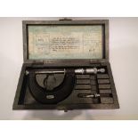 M&W cased micrometer. P&P Group 1 (£14+VAT for the first lot and £1+VAT for subsequent lots)
