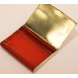 Rare Art Deco 1928 sterling silver and red celluloid card case by C&C. P&P Group 1 (£14+VAT for