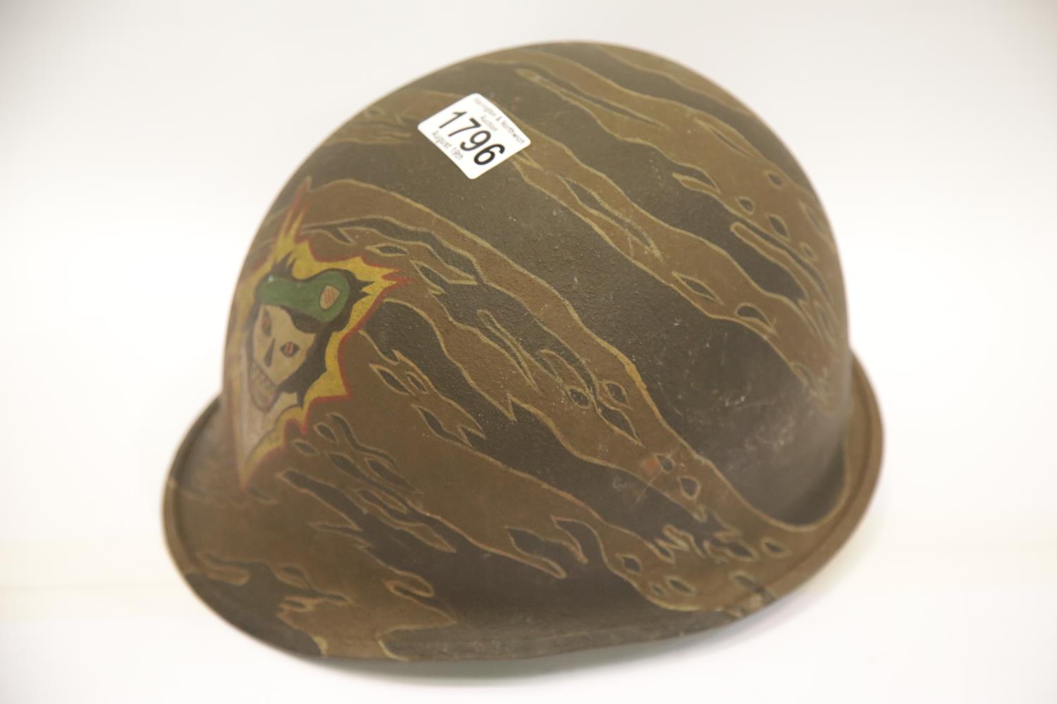 Vietnam war era type A.R.V.N.S.O.G helmet, Special Operations Group painted helmet, from a street